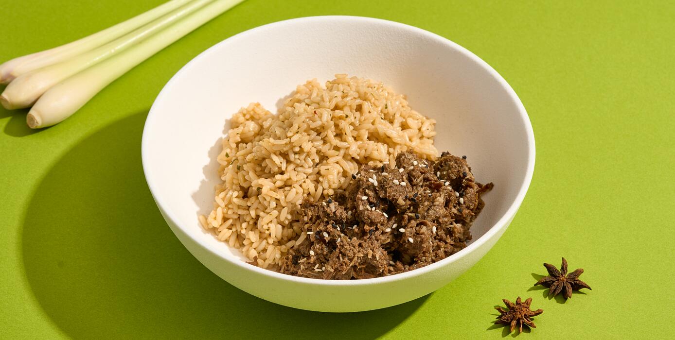 Милти: Ренданг из говядины с тайским рисом