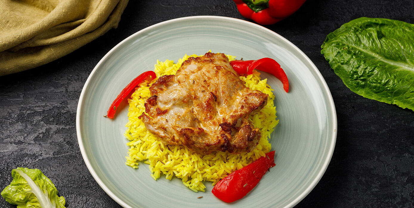 Милти: Цыпленок тандури филе с жасминовым рисом